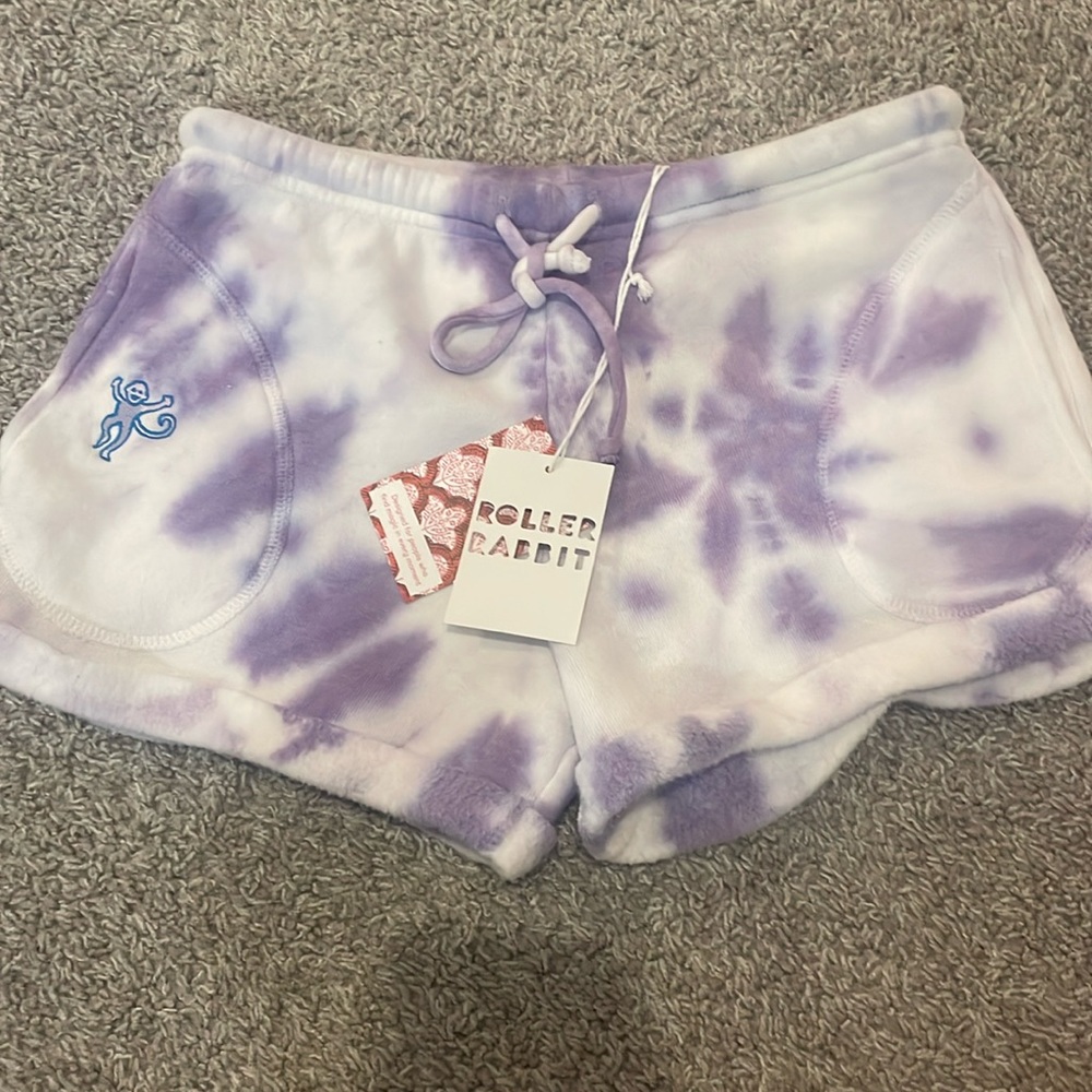 Roller rabbit tie dye monkey shorts NWT
